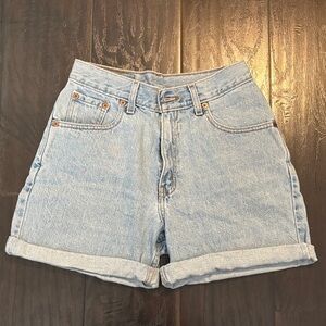 Levi's Light Blue Jean Shorts